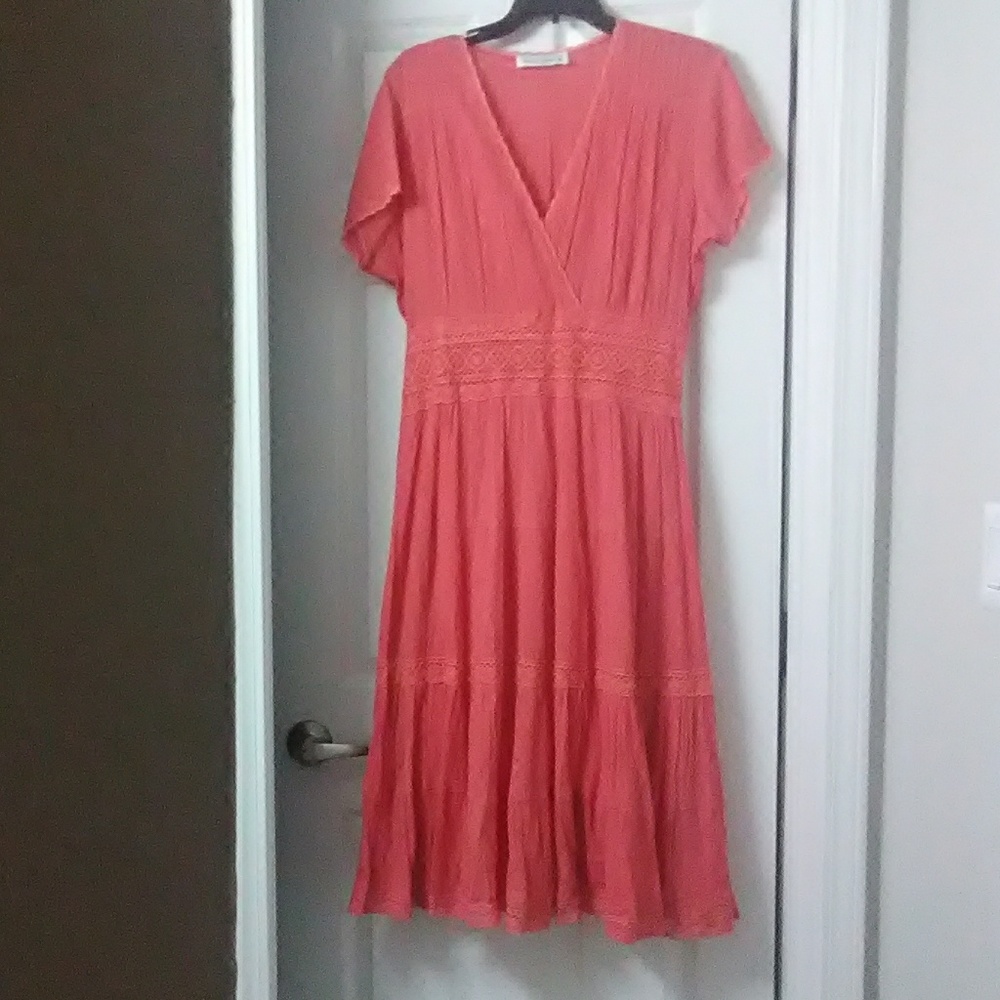 Industrie b peach colored dress